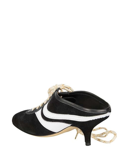 Dries Van Noten Black Mules