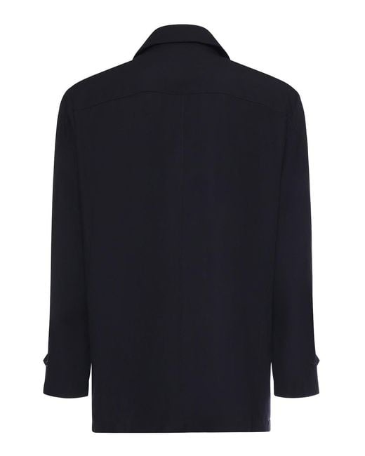Fay Blue Stretch Jersey Morning Jacket for men
