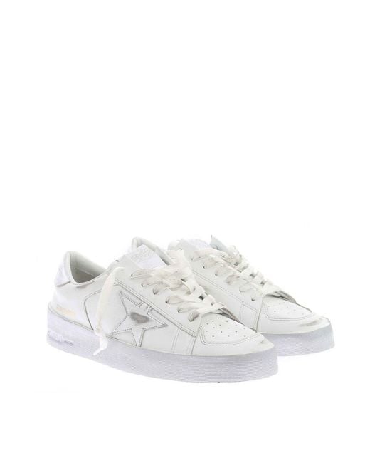 Golden Goose Deluxe Brand White Stardan Sneakers