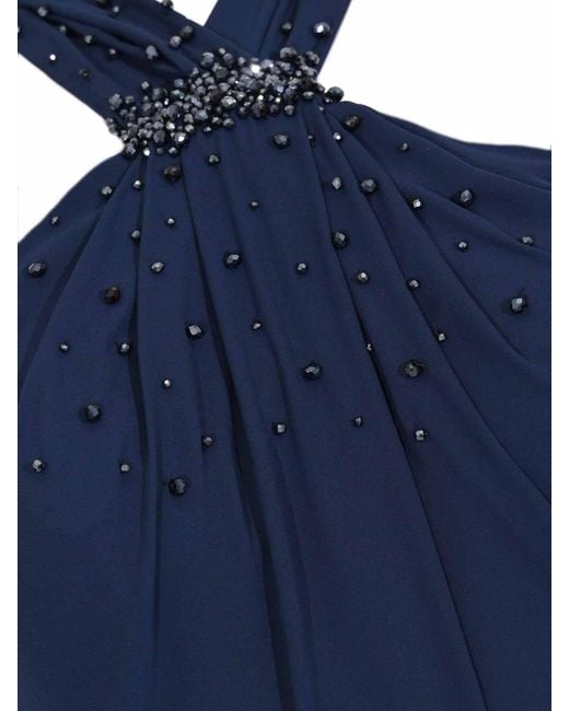 Tarik Ediz Blue Long Dress 66495