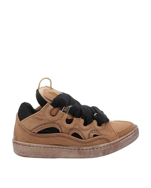 Lanvin Brown Curb Sneakers for men