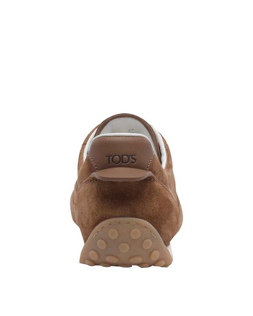 Tod's Brown Suede Sneakers