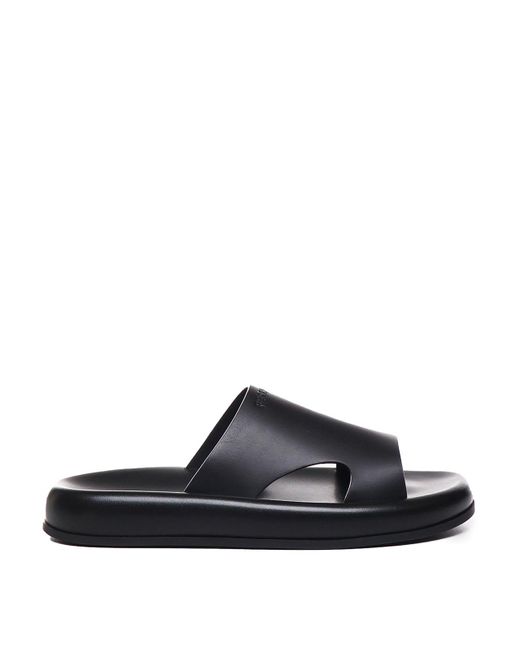 Ferragamo Black Sandals With Cut-out Detail for men