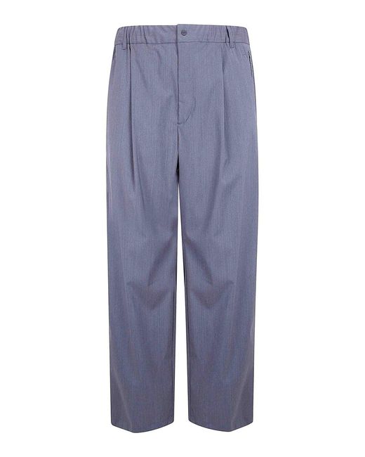 Herno Blue Relaxed Functional Trousers for men