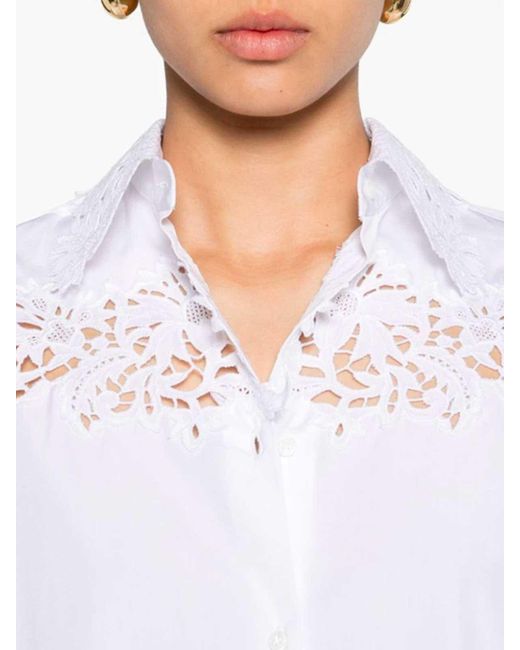 Ermanno Scervino White Shirt With Lace