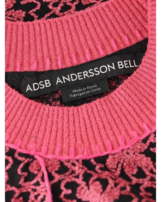 ANDERSSON BELL Red Flower Ash Vest for men
