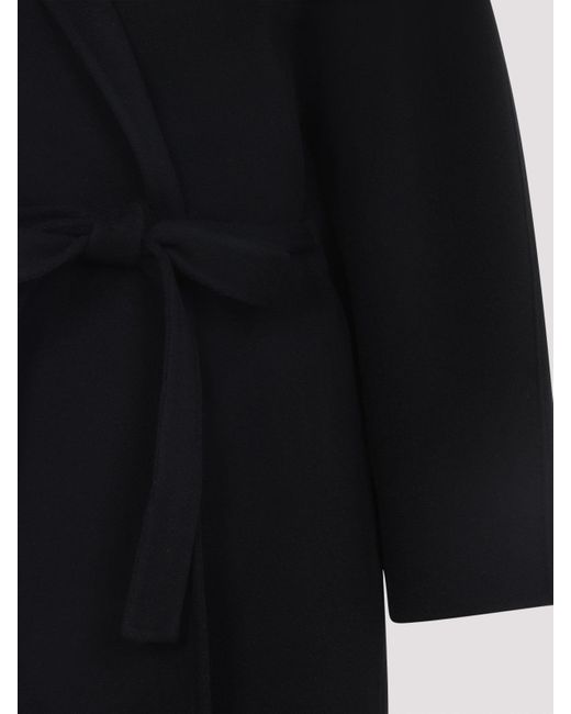 Alberta Ferretti Black Double Coat