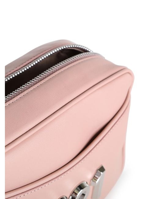 N°21 Pink Faux Leather Bag With Tone Logo