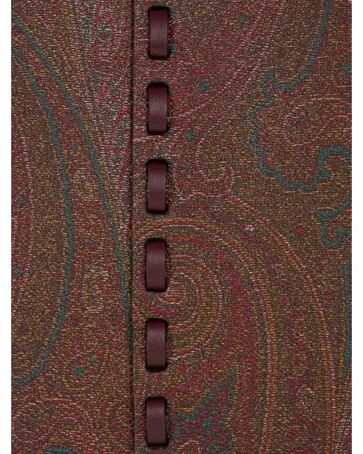 Etro Brown Vulcano Crossbody Bag