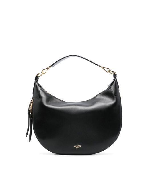 Lancel Black Origami Medium Hobo Bag