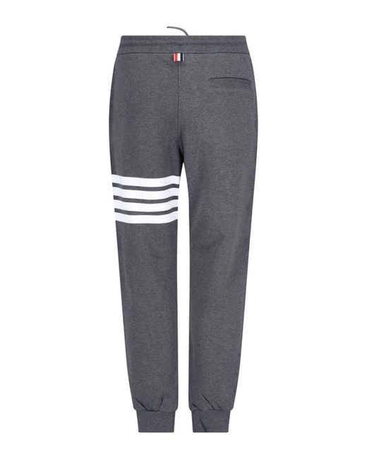 Thom Browne Gray Sports Trousers for men