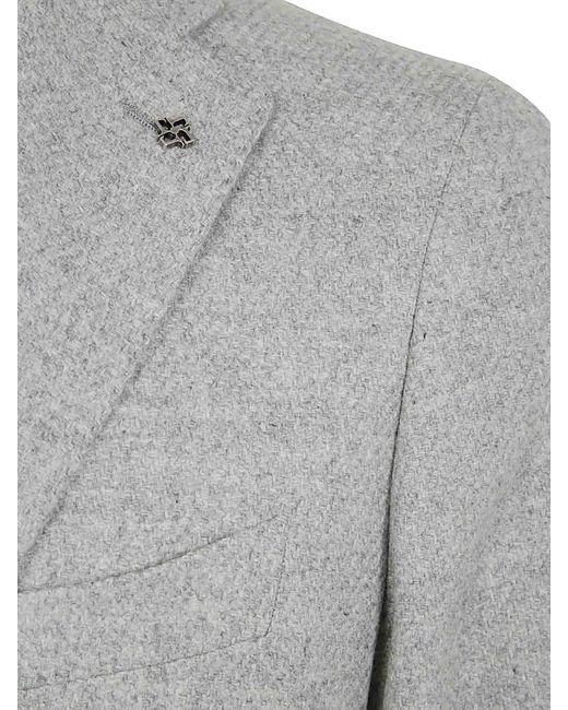 Tagliatore Gray Single Breast Jacket for men