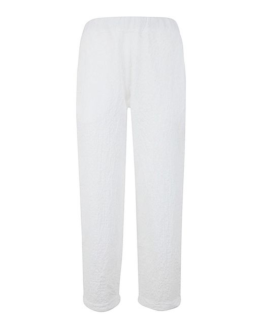 Labo.art White Casual Trousers