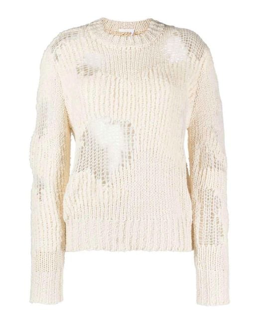 Chloé Natural Cashmere High-Neck Jumper