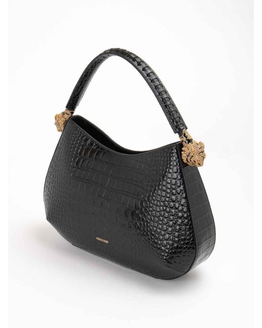 Roberto Cavalli Black Shoulder Bag
