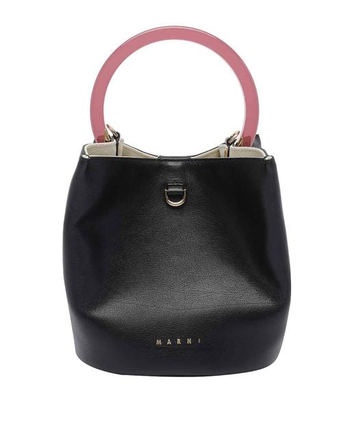 Marni Black Pannier Handbag