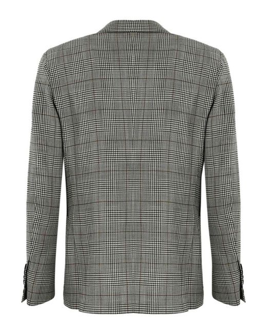 Lardini Gray Single-breasted Prince Of Wales Jacket for men