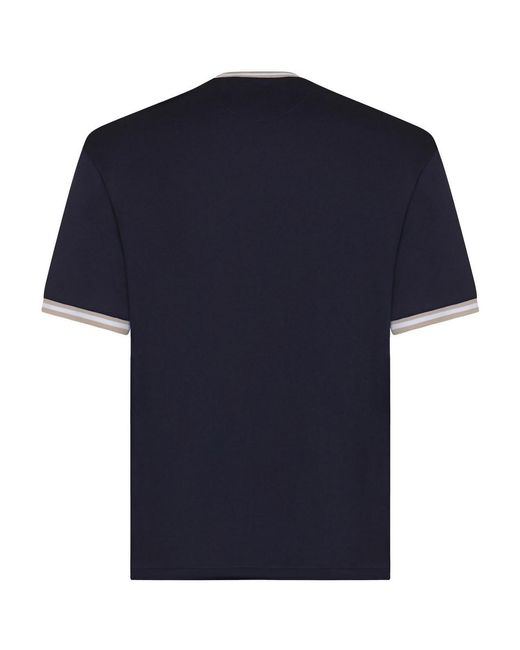 Eleventy Blue T-Shirts And Polos Cotton for men