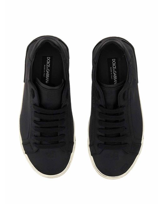 Dolce & Gabbana Black Sneakers With Logo for men