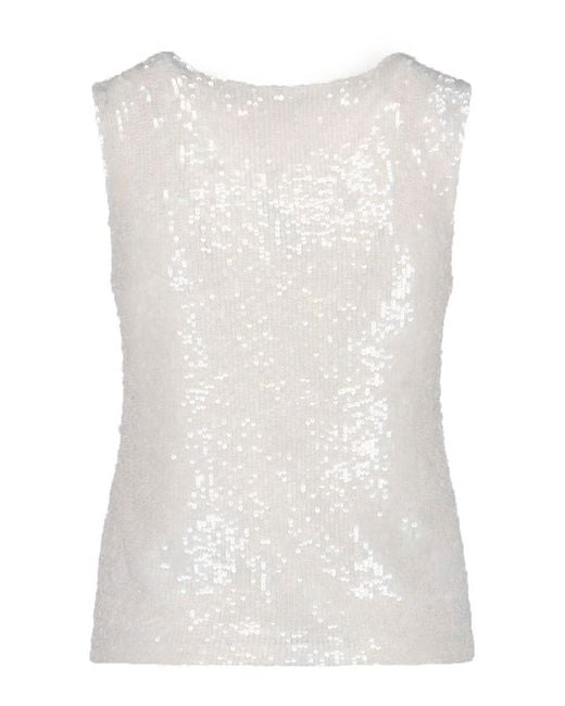 P.A.R.O.S.H. White Top With Sequins
