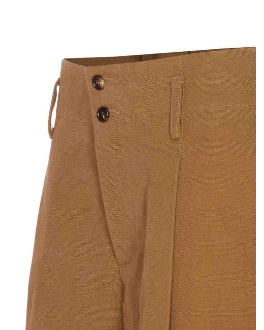 Chloé Brown Bermuda Wide Leg And High Waist