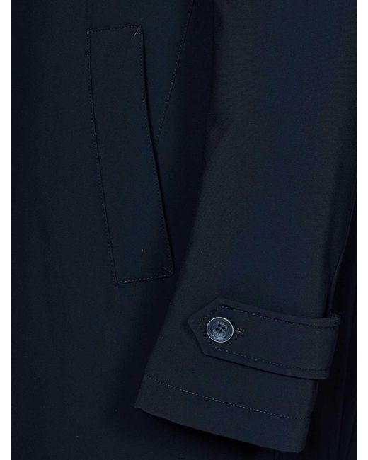 Herno Blue Midnight Padded Nylon Down Jacket for men