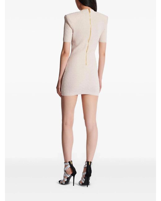 Balmain White Knit Dress