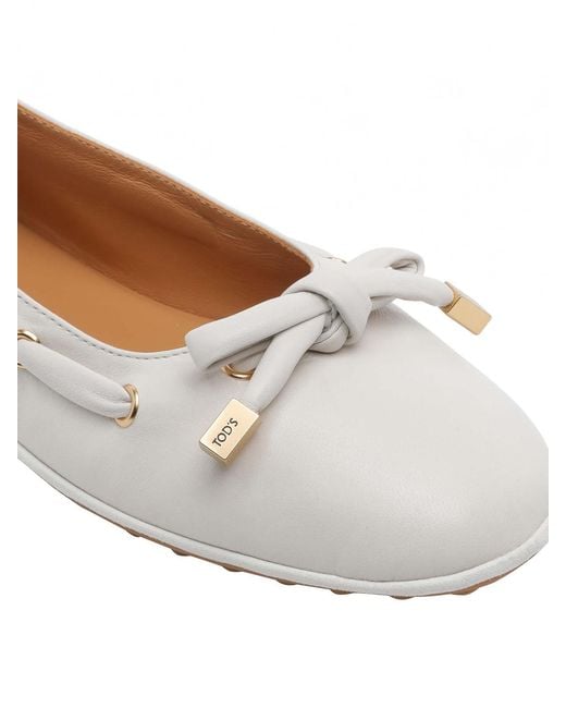 Tod's White Flat Ballets