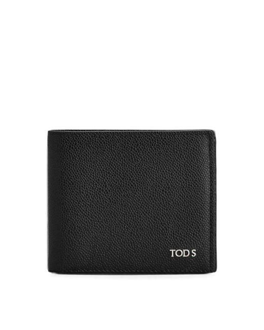 Tod's Black Caviar Baby Wallet 105X9 for men