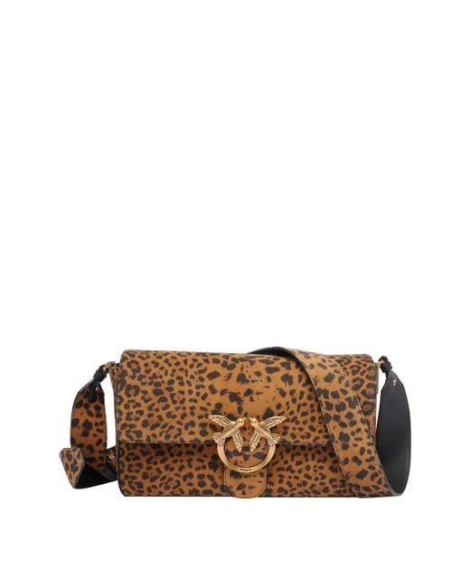 Borsa Morbida di Pinko in Brown