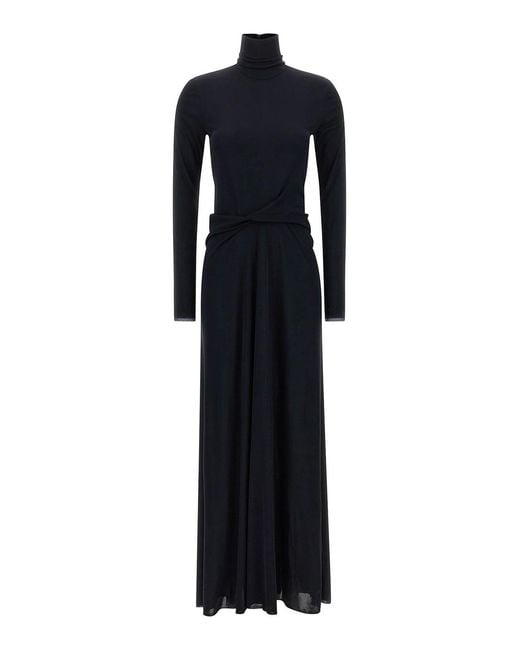 Fabiana Filippi Blue Draped Dress