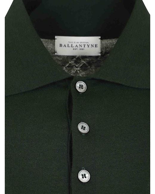 Ballantyne Green Polo Neck Pullover for men