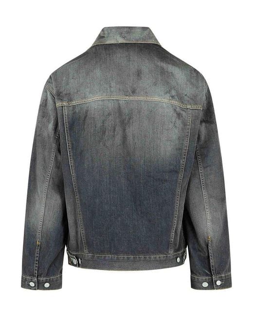 Acne Gray Denim Jacket for men