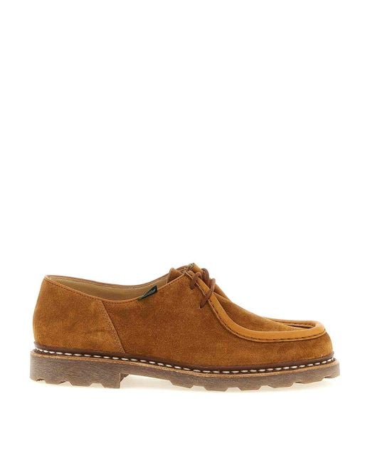 Paraboot Brown Michael Derby Shoes for men