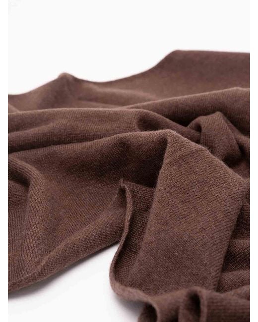 Brunello Cucinelli Brown Cashmere Scarf