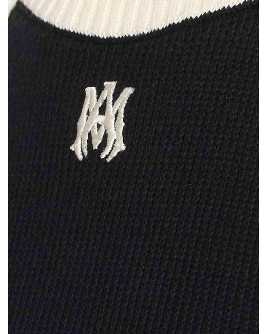 Amiri Black Ma Cropped Tank Top