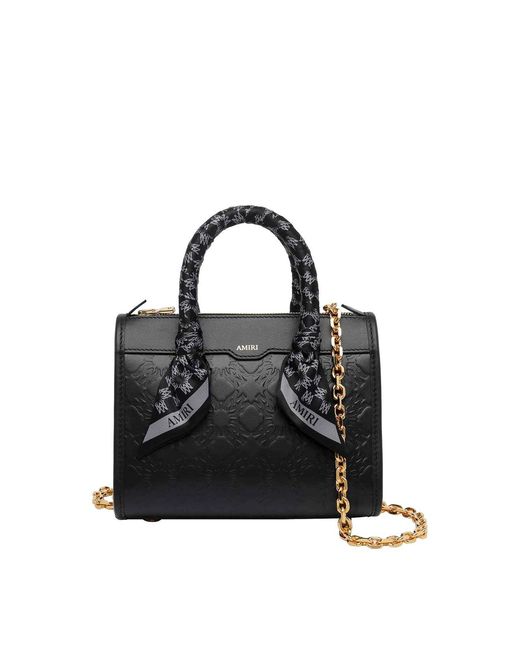Amiri Black Ma Quad Micro Triangle Handbag