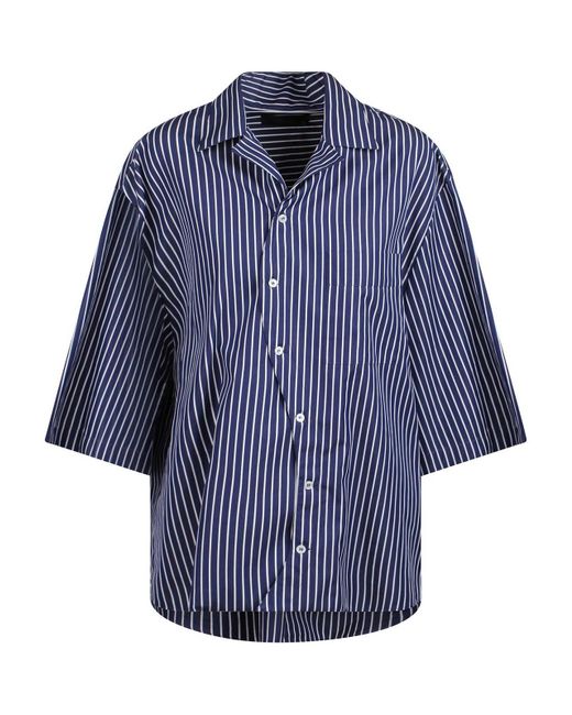 Ssheena Blue Striped Shirt