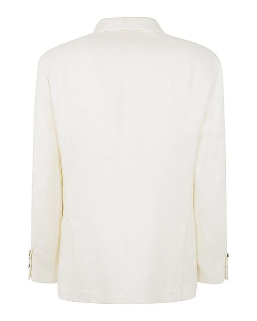 Brunello Cucinelli White Blazer for men