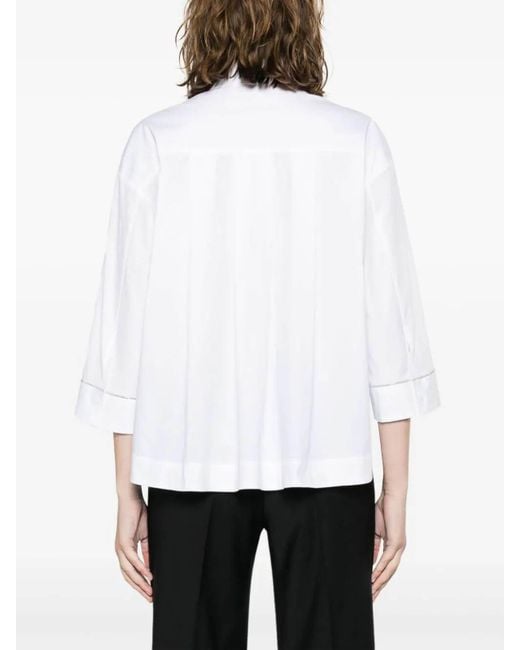 Peserico White Cotton Shirt