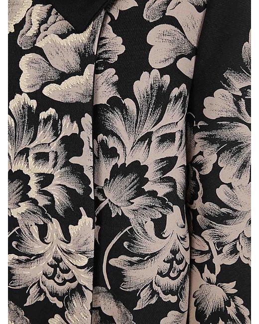 Ibrigu Black Double Print & Embroidered Jacket