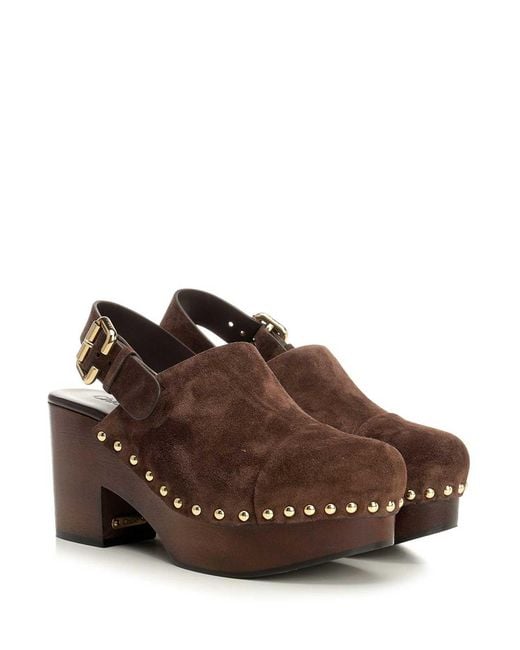 Chloé Brown Clogs