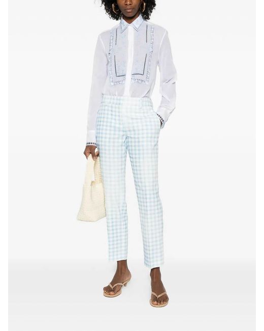 Ermanno Scervino White Embroidered Shirt