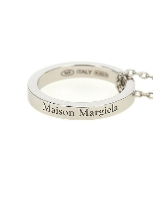 Maison Margiela White Logo Neckline for men