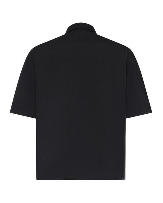Laminar Black Wool-Touch Shirt for men