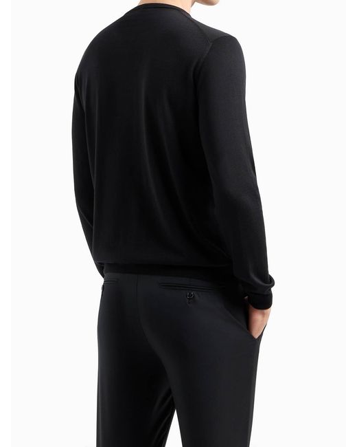 Giorgio Armani Black Sweater for men