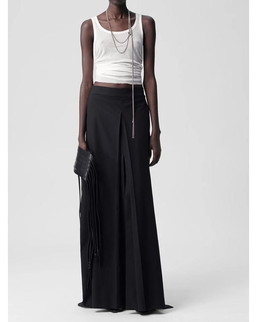 Ann Demeulemeester White Mara Wrinkled Cropped Tank Top