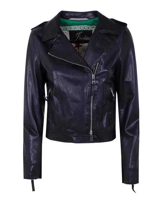The Jackie Leathers Blue Ciclone Jacket