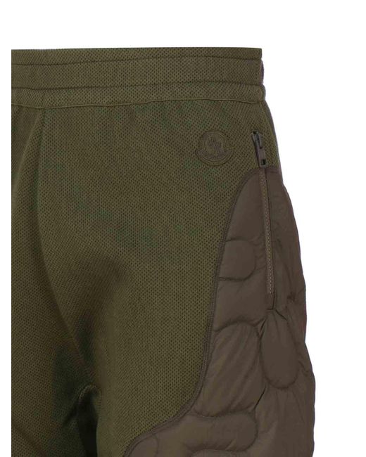 Moncler Green Padded Trousers for men