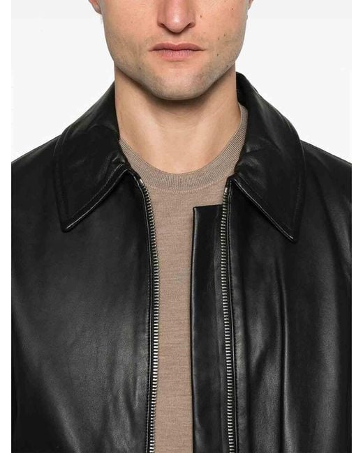 Studio Nicholson Black Leather Outerwear for men